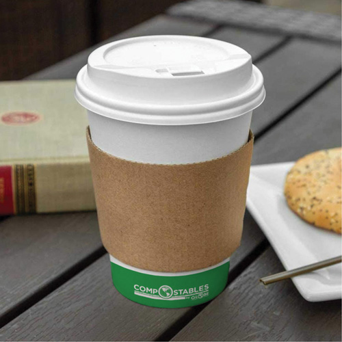 Manchons Kraft pour gobelet de caf&eacute;, Papier, 12 oz - 20 oz, Brun Stor-it Systems