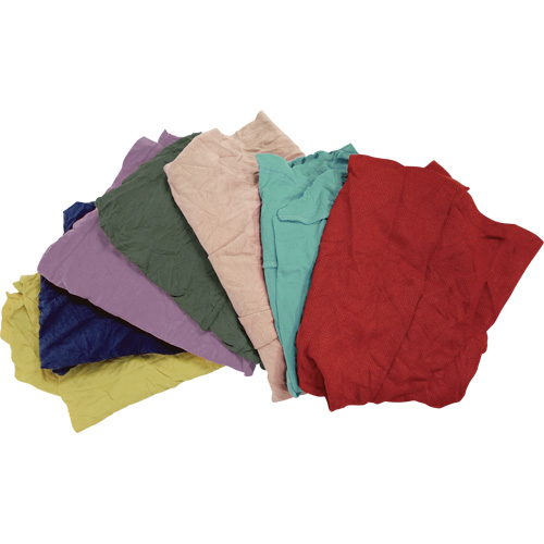 Recycled Material Wiping Rags, Fleece, Mix Colours, 25 lbs. Stor-it Systems