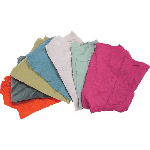 Chiffons fabriqu&eacute;s &agrave; partir de mat&eacute;riaux recycl&eacute;s, Tissu &eacute;ponge, M&eacute;lange de couleurs, 25 lb Stor-it Systems