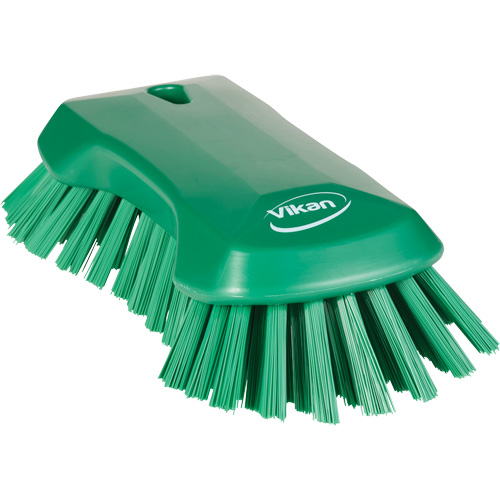 Brosse &agrave; main, Soies Tr&egrave;s ferme, Longueur de 9-1/10", Vert Stor-it Systems