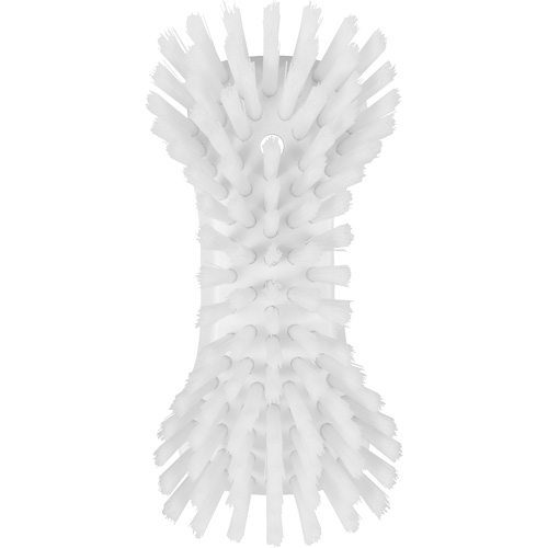 Hand Brush, Extra Stiff Bristles, 9-1/10" Long, White Stor-it Systems