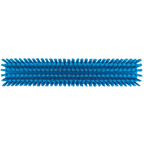Push Broom Head, Fine/Stiff Bristles, 16-1/2", Polyester/Polypropylene, Blue Stor-it Systems