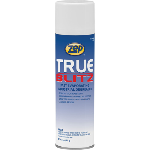 True Blitz Fast-Evaporating Industrial Degreaser, 14 oz., Aerosol Can Stor-it Systems