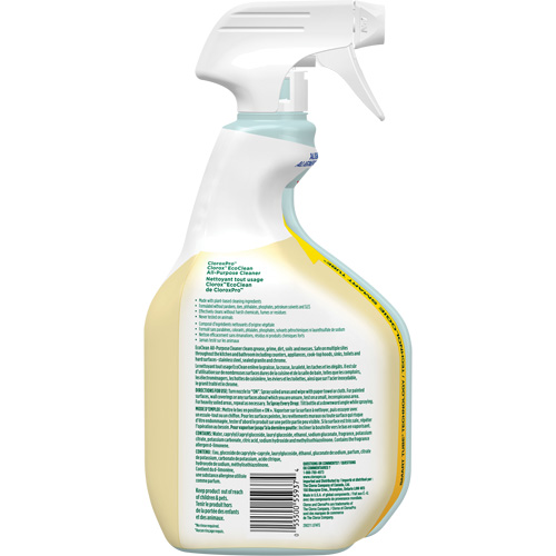 Nettoyant tout usage CloroxPro Clorox EcoClean, 946 ml, Bouteille &agrave; g&acirc;chette Stor-it Systems