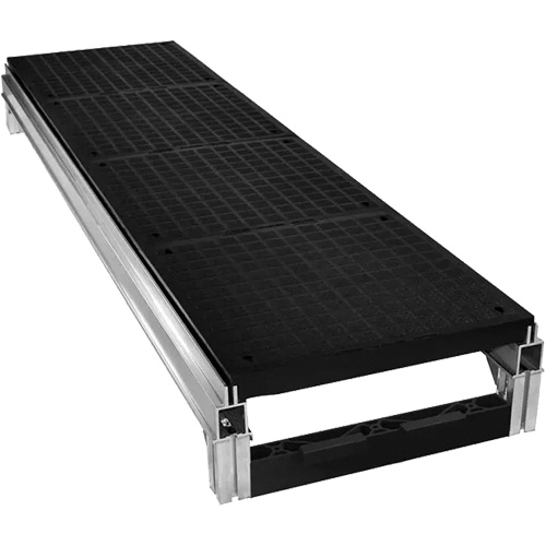 Trousse de plateforme de travail modulaire en aluminium lisse FOUNDATION, 36" la x 72" pr, Capacit&eacute; de 400 lb, Enti&egrave;rement soud&eacute; Stor-it Systems