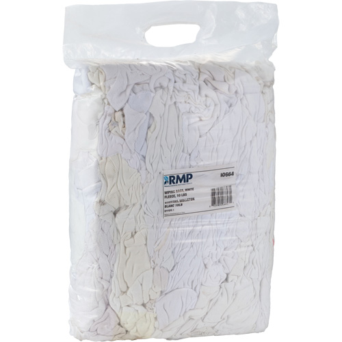 Chiffons, Molleton, Blanc, 10 lb Stor-it Systems