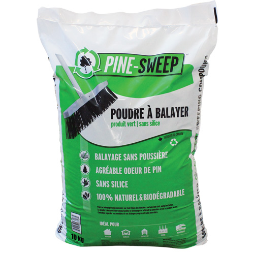 Pine Sweep Biodegradable Sweeping Compound, Bag, 22 lbs. (10 kg) Stor-it Systems