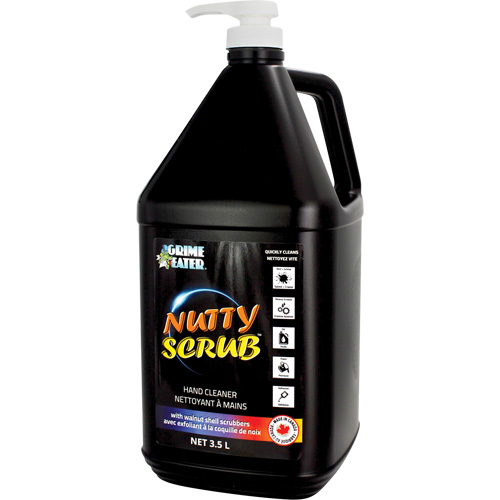 Nettoyant &agrave; mains avec exfoliant en coquille de noyer Nutty Scrub, Pierre ponce, 3,5 L, Bouteille, Sans parfum Stor-it Systems