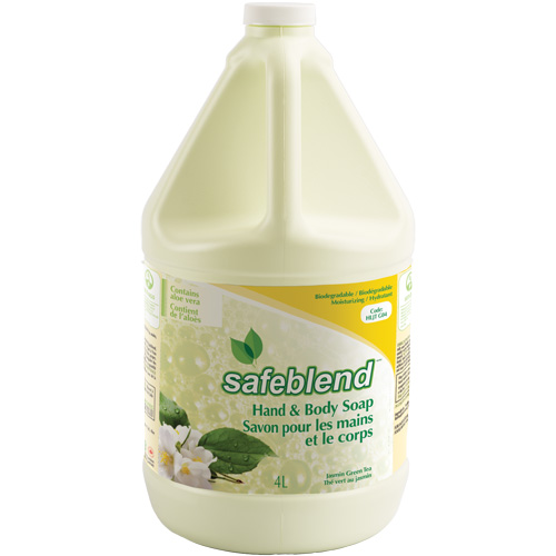 Savon pour les mains et le corps au th&eacute; vert et jasmin, Liquide, 4 L, Parfum&eacute; Stor-it Systems