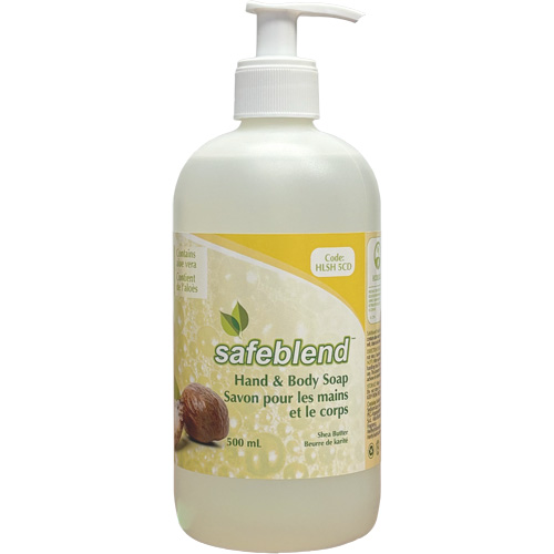 Savon au beurre de karit&eacute; pour les mains et le corps, Liquide, 500 ml, Parfum&eacute; Stor-it Systems