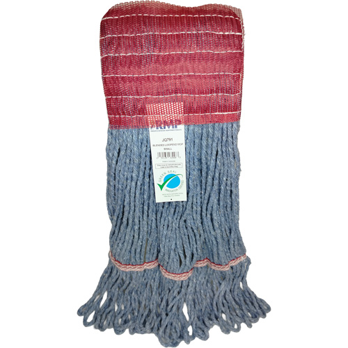 Wide-Band Mop Head, Antimicrobial/Floor Finishing/Specialty, Cotton/Rayon/Synthetic, Loop Style Stor-it Systems