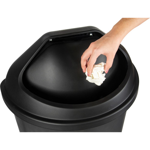 Couvercle pour poubelle demi-ronde, Couvercle demi-rond, Poly&eacute;thyl&egrave;ne Stor-it Systems