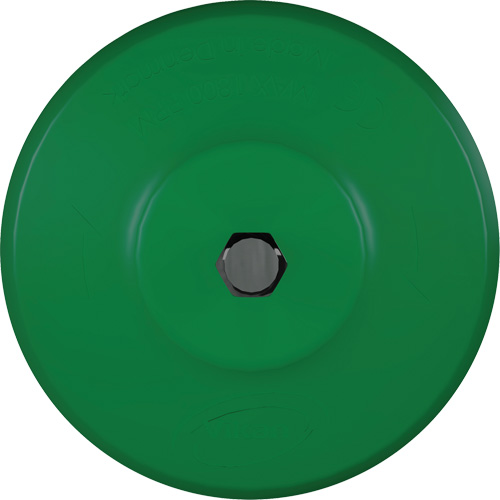 Brosse ronde HyDrive pour perceuse, Soies Tr&egrave;s ferme, Longueur de 3-1/10", Vert Stor-it Systems