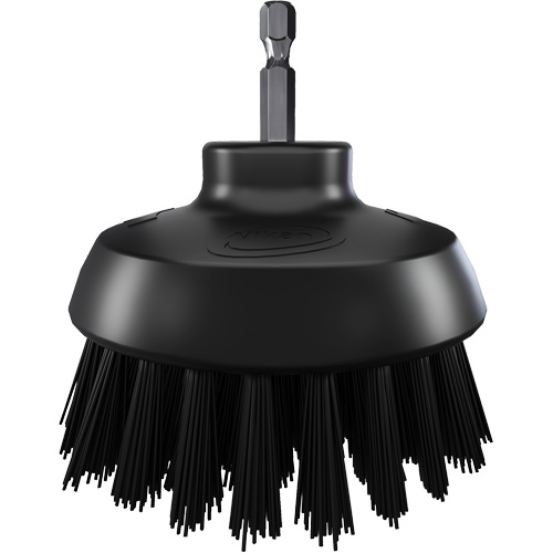 Brosse ronde HyDrive pour perceuse, Soies Tr&egrave;s ferme, Longueur de 3-1/10", Noir Stor-it Systems