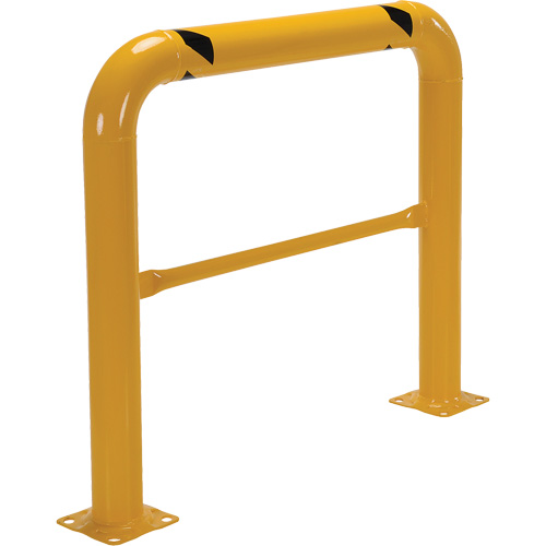 High Profile Machinery Guards, 4' W x 3.5' H, Yellow Stor-it Systems