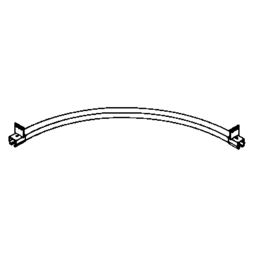 Beam Mounted 90° Curved Curtain Partition Track, 3' L Stor-it Systems