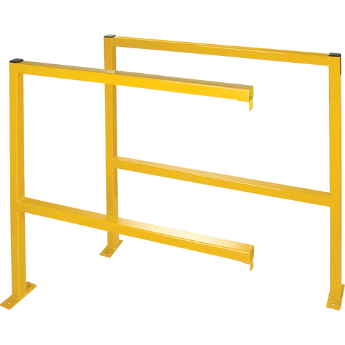 Perimeter Guards - Tubular Style, 48" W x 49-1/2" H, Yellow Stor-it Systems