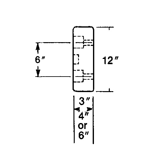 Butoirs de quai en caoutchouc moul&eacute;s, Caoutchouc, 30" la x 4" p x 10" h Stor-it Systems