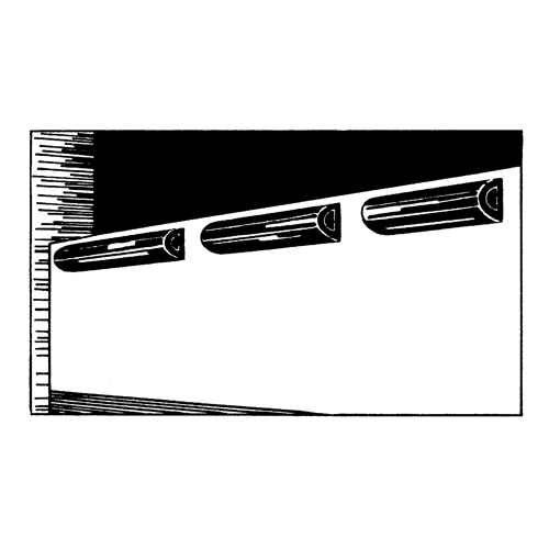D&eacute;fenses de quai en caoutchouc refoul&eacute;, Caoutchouc, 4-1/2" la x 12" lo x 3-3/4" p Stor-it Systems
