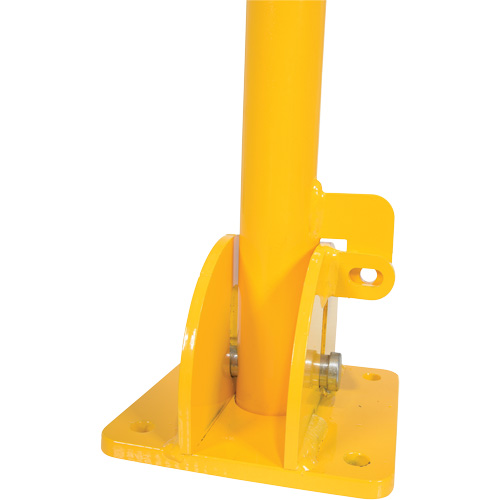 Butoirs repliables, Acier, 42" h x 1-3/4" la, Jaune Stor-it Systems