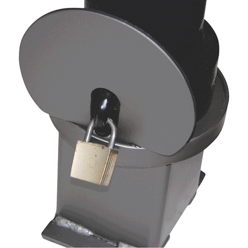 Removable Ornamental Bollards, Steel, 40" H x 4-1/2" W, Black Stor-it Systems