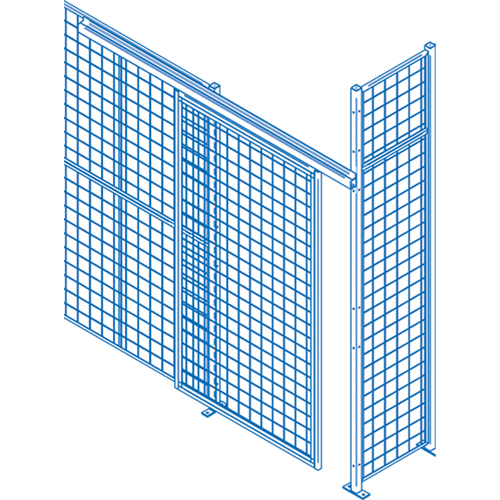 Wire Mesh Partition Components - Hardware Stor-it Systems
