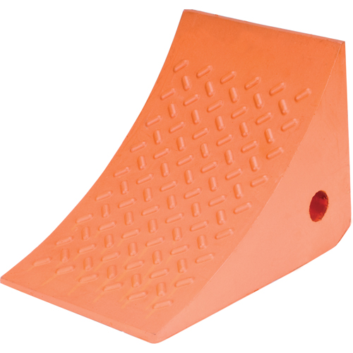 Wheel Chocks, Urethane, Orange, 8" W x 11" D x 8" H Stor-it Systems