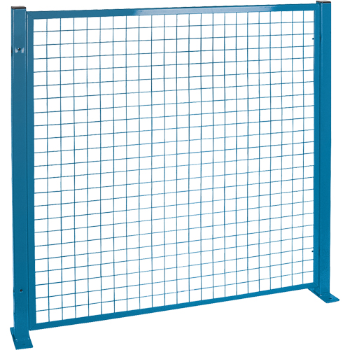 Protecteurs de p&eacute;rim&egrave;tre - Style treillis m&eacute;tallique, 4' h x 4' la, Bleu Stor-it Systems
