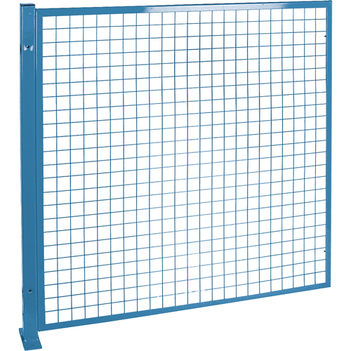 Perimeter Guards - Mesh Style, 4' H x 4' W, Blue Stor-it Systems