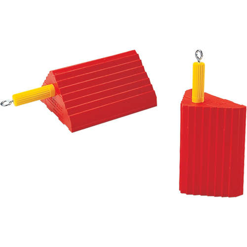 Cales-roue pour usage g&eacute;n&eacute;ral, Polyur&eacute;thane, Orange, 10" la x 8-1/2" p x 5" h Stor-it Systems