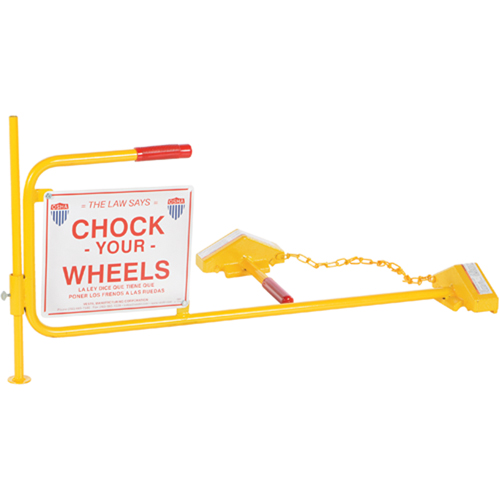 Single Rail Chock With Flag Rail Combo Stor-it Systems