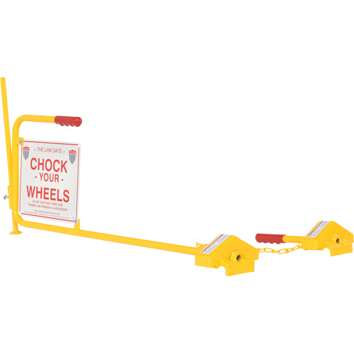 Single Rail Chock With Flag Rail Combo Stor-it Systems