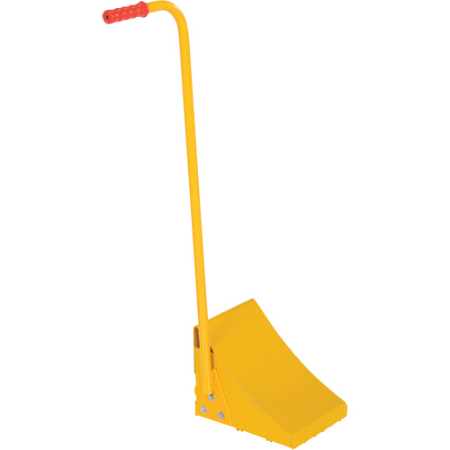 Ergo Handle Wheel Chock, Steel, Yellow, 8" W x 10-3/4" D x 9-1/8" H Stor-it Systems