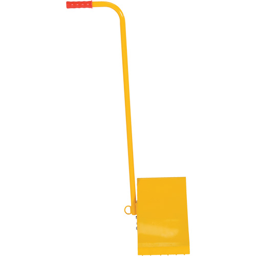 Ergo Handle Wheel Chock, Steel, Yellow, 8" W x 10-3/4" D x 9-1/8" H Stor-it Systems