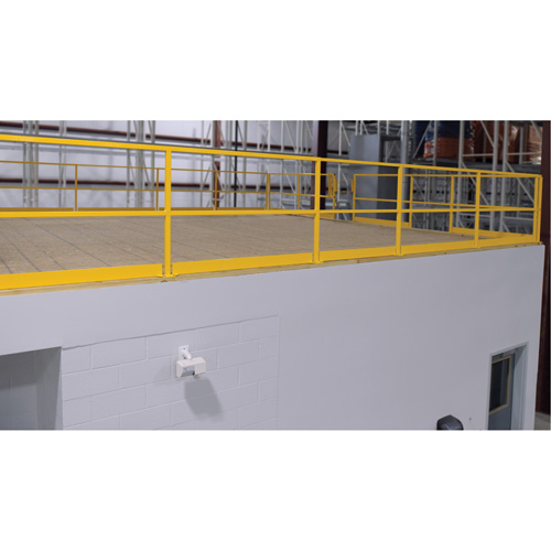 Mezzanine Safety Gate, 68-1/2" L x 42" H, 80-1/16" Raised, Yellow Stor-it Systems