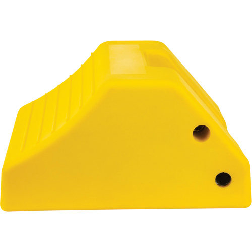 Heavy-Duty Wheel Chocks, Urethane, Yellow, 15-1/2" W x 17-7/10" D x 10" H Stor-it Systems