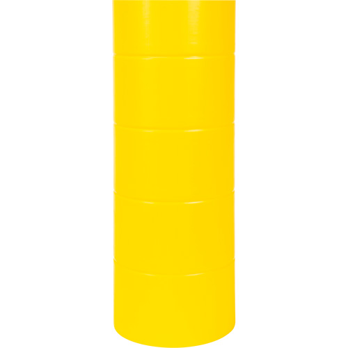 Capuchon en poly&eacute;thyl&egrave;ne pour borne de protection, 6-5/8" dia. x 60" l, Rouge/Jaune Stor-it Systems