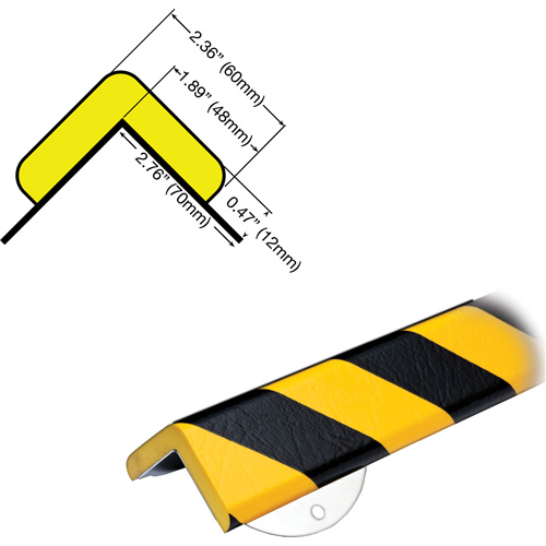 WPK-H+ Profile 1/2M Corner Protection Bumper Guard Wall Protection Kit Stor-it Systems
