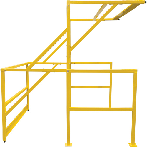 Barri&egrave;re de s&eacute;curit&eacute; pour mezzanine, 70" lo x 77" ha, 78" &eacute;lev&eacute;e, Jaune Stor-it Systems