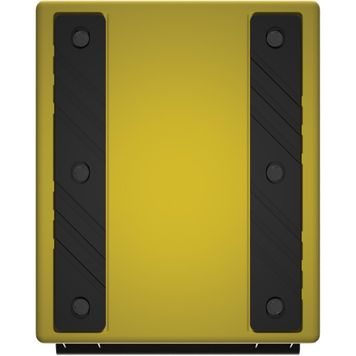 Checkers Safety Heavy-Duty Ultra Class Mining Wheel Chock, HDPE, Yellow, 14-1/2" W x 17-1/2" D x 16" H Stor-it Systems