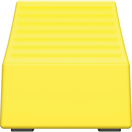 Checkers Safety Heavy-Duty Ultra Class Mining Wheel Chock without Bracket, HDPE, Yellow, 14-1/2" W x 17-1/2" D x 16" H Stor-it Systems