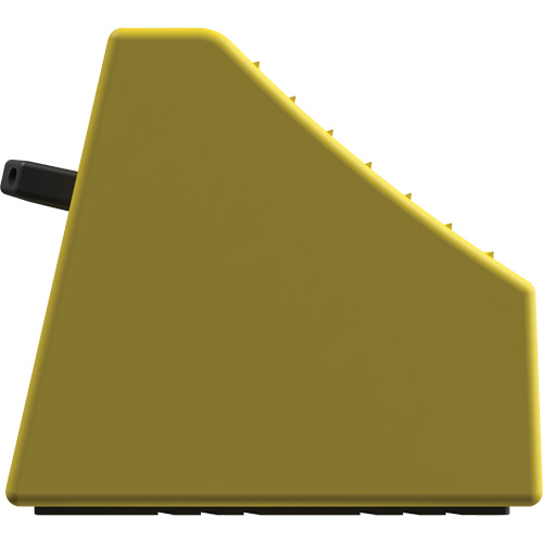Checkers Safety Heavy-Duty Ultra Class Mining Wheel Chock without Bracket, HDPE, Yellow, 14-1/2" W x 17-1/2" D x 16" H Stor-it Systems