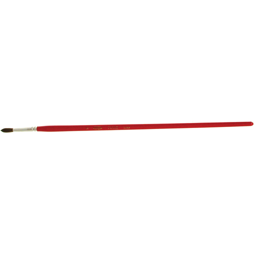 Pinceau de forme ronde pour marquage, Largeur de la brosse de 5/32", Soie de chameau, Manche &agrave; Bois Stor-it Systems