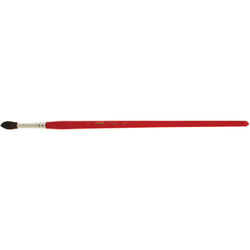 Pinceau de forme ronde pour marquage, Largeur de la brosse de 9/32", Soie de chameau, Manche &agrave; Bois Stor-it Systems