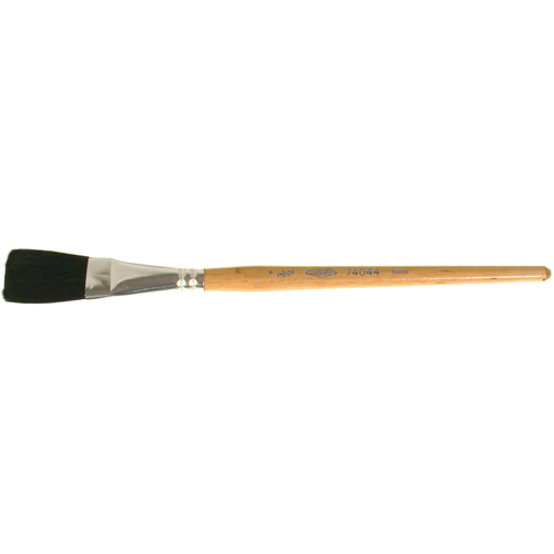 Pinceau une passe, Largeur de la brosse de 3/4", Soie de bœuf, Manche &agrave; Bois Stor-it Systems