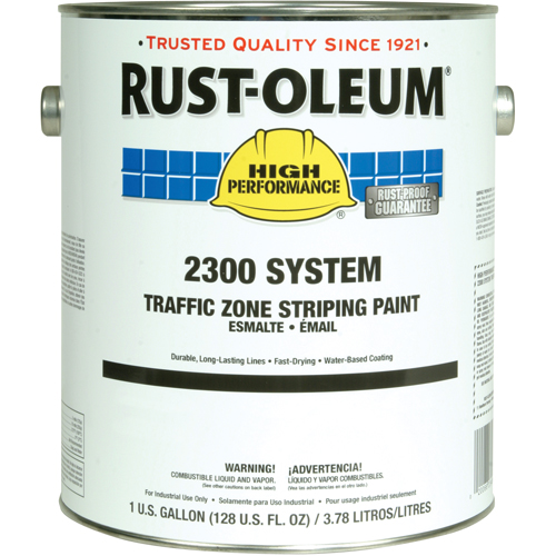 Peinture pour traçage de ligne pour zone de circulation System 2300, Jaune, Gallon Stor-it Systems