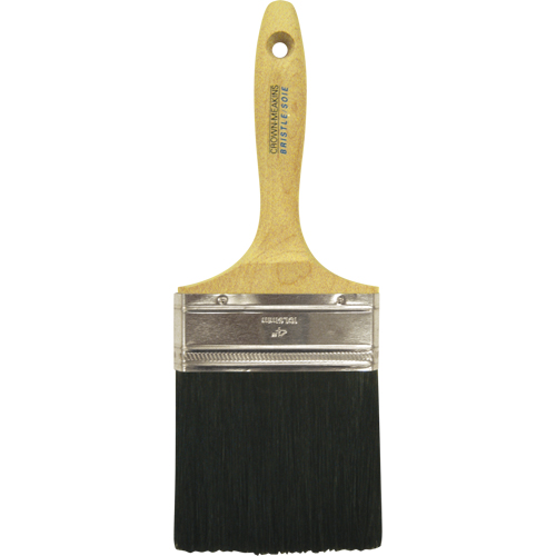 Straight Wall Paint Brush, Bristle, Wood Handle, 4" Width Stor-it Systems