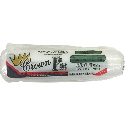 Professional Lint-Free Paint Roller Cover, 6 mm (1/4") Nap, 240 mm (9-1/2") L Stor-it Systems