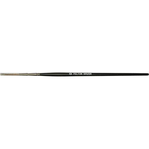 Pinceau plat pour artiste, Largeur de la brosse de 6 mm, Martre rouge, Manche &agrave; Bois Stor-it Systems