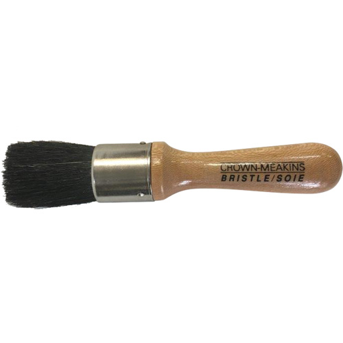 Brosse pour pochoirs, Soies naturelles, Manche Bois, Largeur de 1" Stor-it Systems